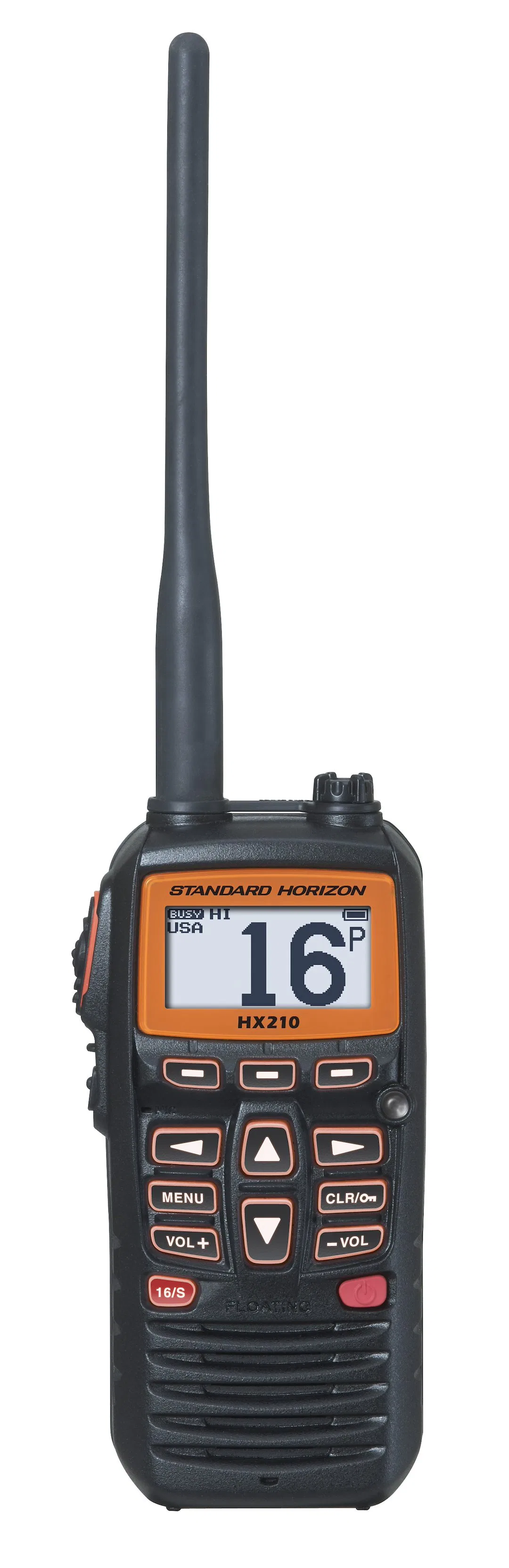 HX210 – STANDARD VHF Radio, Handheld United States/ Canadian/ International Channels 6/ 2.5/ 1 Watts NOAA Weather Cha...